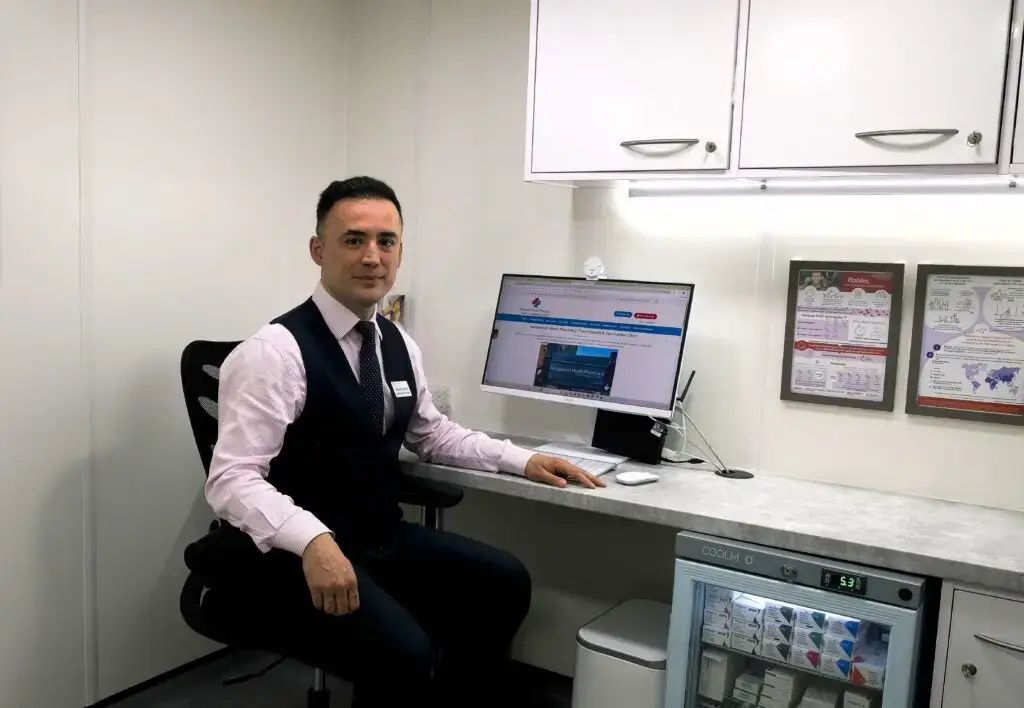 Mahyar Saremi MPharm, MFTM RCPS(Glasg), CTH. Specialist Pharmacist and Independent Prescriber at Hampstead Heath Pharmacy